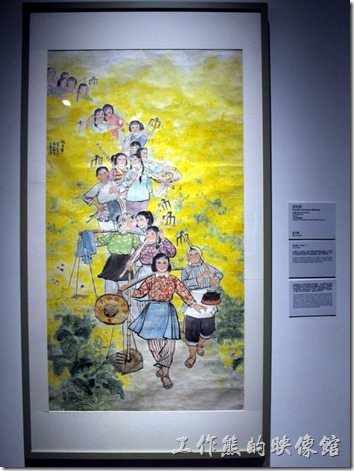 上海-中華藝術宮。這真的是一幅經典畫作，記得以前曾經在那本教科書上看過，描繪的是共產黨的女社員。